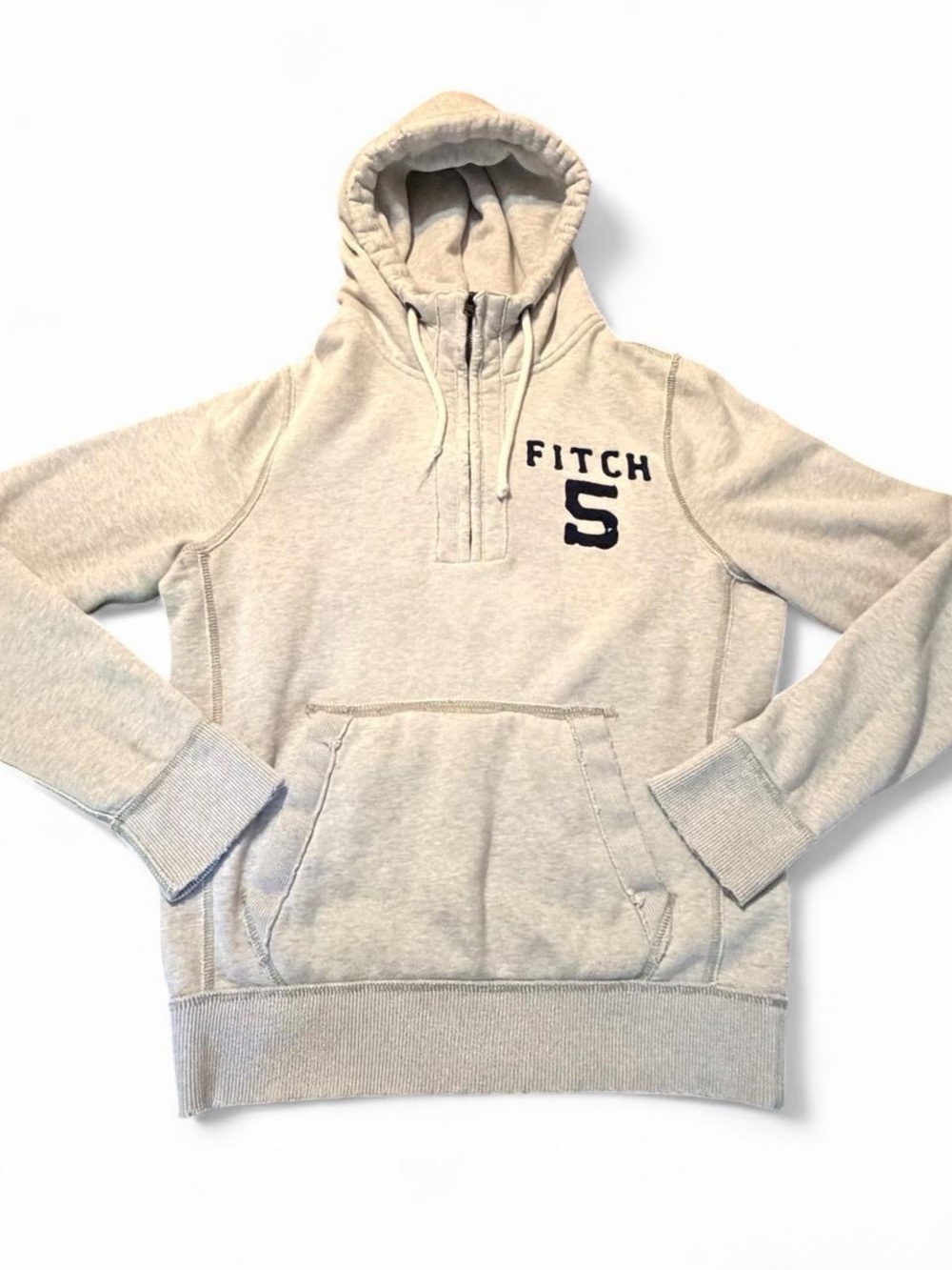 Vintage Abercrombie & Fitch gray Half-Zip Hoodie